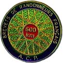 Picture of 600 km Brevet medal
